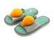 Комнатные тапочки для девочек Lion Серый Зеленый (fruits21 grey-green (30-31 (210 мм))