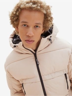 Зимняя куртка Пуффер мужская Tom Tailor Бежевый (1039404 beige 2XL)