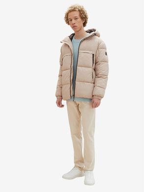 Зимняя куртка Пуффер мужская Tom Tailor Бежевый (1039404 beige 2XL)