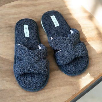 Кімнатні тапочки Тедді жіночі Jomix Home Чорний (md102 black (41 (27 см))