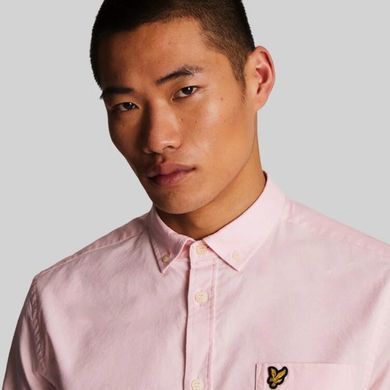 Сорочка Lyle & Scott Regular Fit Oxford Рожева чоловіча (W488 light pink lav25 (L)