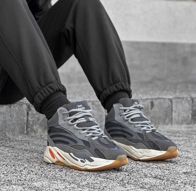 Зимові Кросівки&nbsp;Adidas Yeezy Boost 700 V чоловічі No brand Сірий (2695-5 ch grey 46 (30 см))