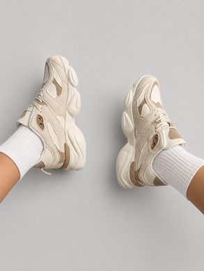Кроссовки в стиле New Balance 9060, натуральная замша Женские Bashili Бежевый 40 (24,5 см) Код: H6628 beige