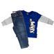 Комплект Levi's 2в1 лонгслив и джинсы для мальчиков Синий (099 set pvu blue (80 (12m))