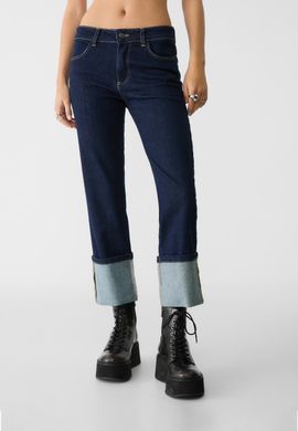 Джинсы/брюки с брюками женские Calzedonia Темно-синий (modp0624 d-blue (SM (36-38))