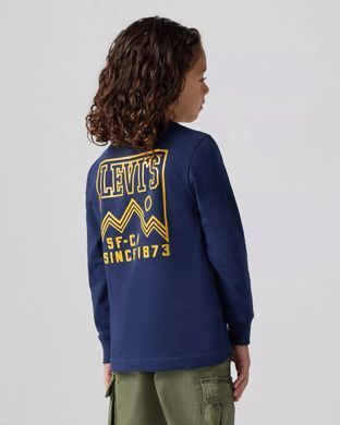 Лонгслів Levis з довгим рукавом High Peaks для хлопчиків Синій (421 pvu blue K (104 (4A))